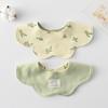 Korean Style A-Type Pure Cotton Double-Sided Baby Bib for 0-2 Years