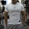 Men's Quick-Dry Short-Sleeve Fitness T-Shirt for Running, Cycling, and Training