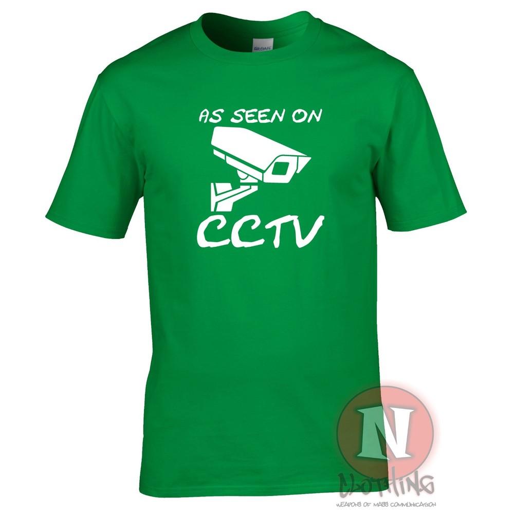 As Seen On Cctv TShirt A Little Funny Banksy Street Art Quote Teeshirt Tee