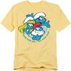 The Smurfs Unisex Adult All For One T-Shirt