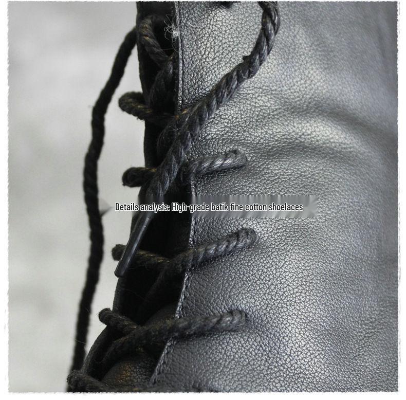 Damskie Czarne Botki Sznurowane Martin - Moda Jesień/Zima 2020, Casualowy Brytyjski Styl