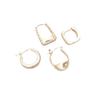 14K Gold-Filled Elegant Earrings: Square, Teardrop, Round, Twisted, Handbag Ear Cuffs - Lightweight Luxury for Women