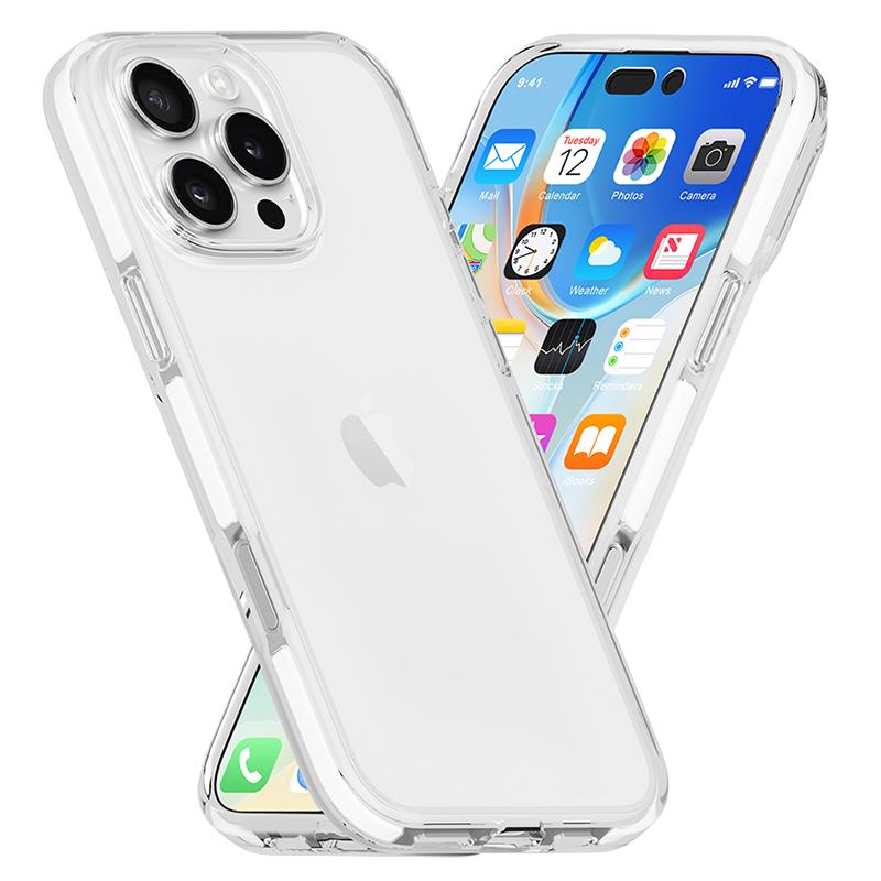 For iPhone 16 Pro Case TPU+TPE Anti-Drop Clear Phone Cover