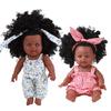 12in African American for Doll for Baby Girls Boys with Black Skin that Looks Re