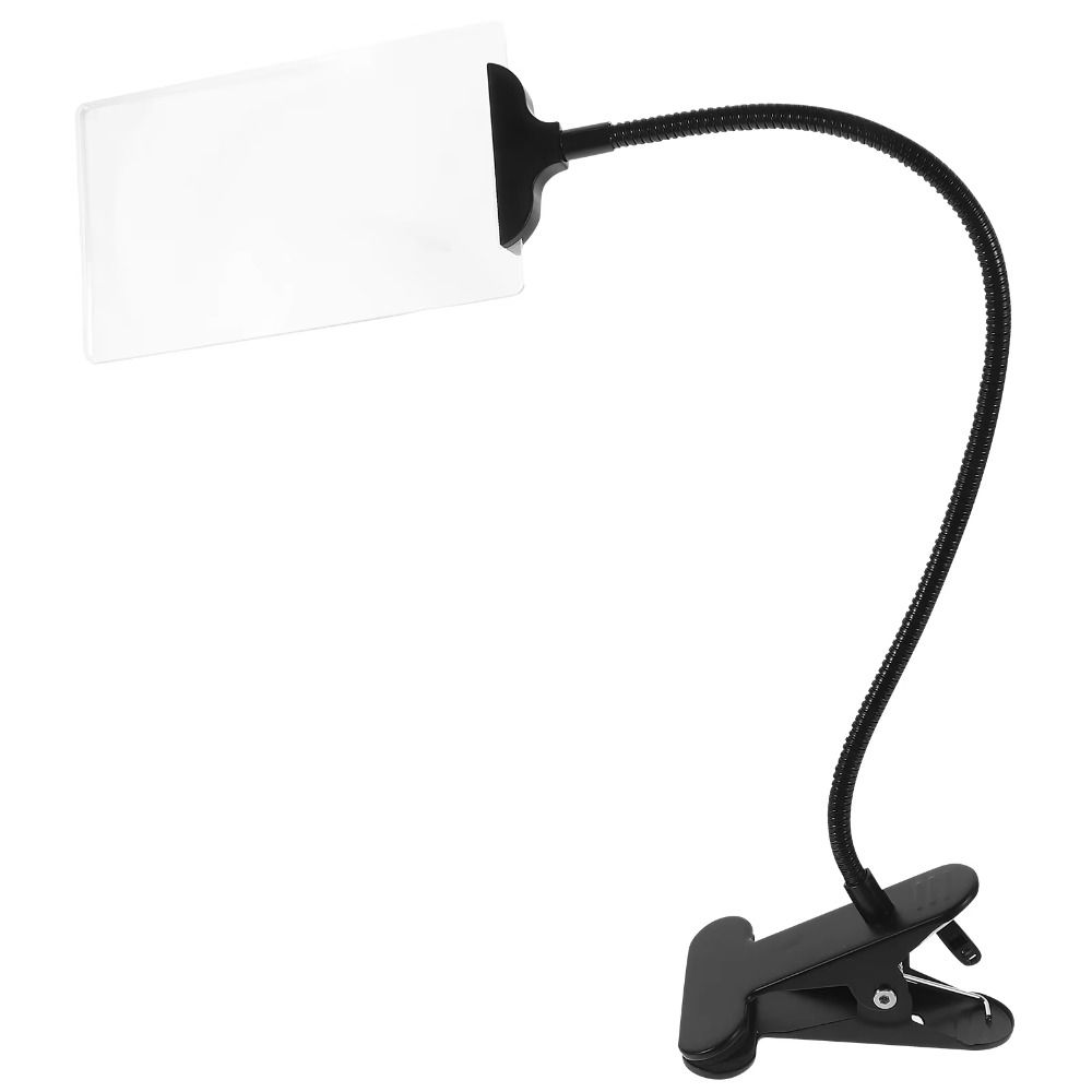 Gooseneck Clip Magnifying Glass with Clip Flexible Magnifying Glass 5X Magnifier  Desktop