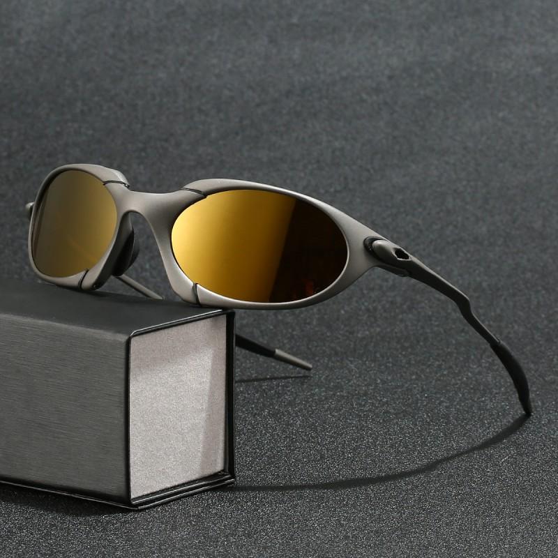 Unisex Oval Full Frame Polarized Sunglasses Outdoor Cycling Fishing Sports