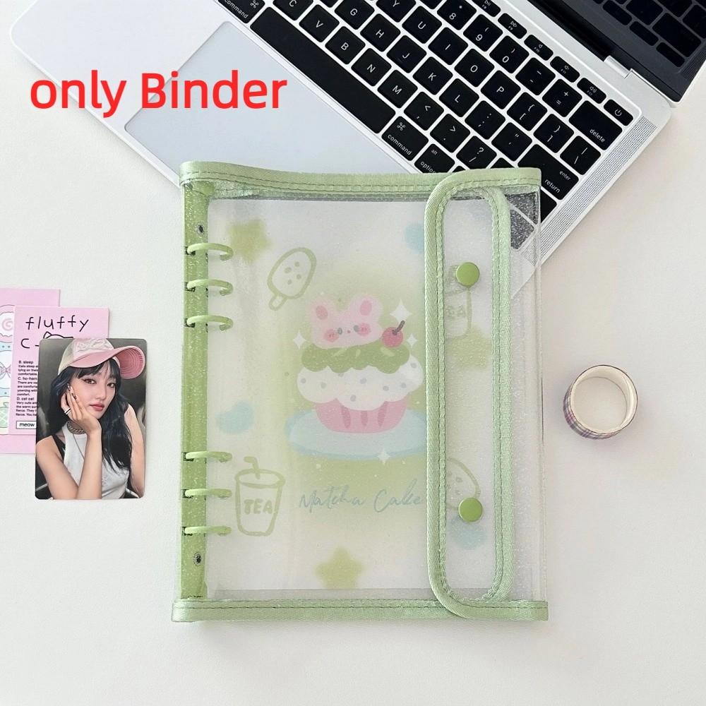 Ins PP A5 Binder Cover DIY Double-Buckle Album Book Loose Leaf Small Card Booklet Photo Collect Book