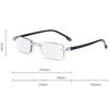 Ultra Light Rimless Diamond Edge Trimming Anti Blue Light Reading Glasses Men Women Radiation-resistant Presbyopia Eyeglasses