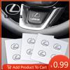 Interior Stickers 1/2/5/10pcs Car Logo Stickers Door Side Window Body Universal Decal For ES300 RX330 RX300 GS300 IS250 IS