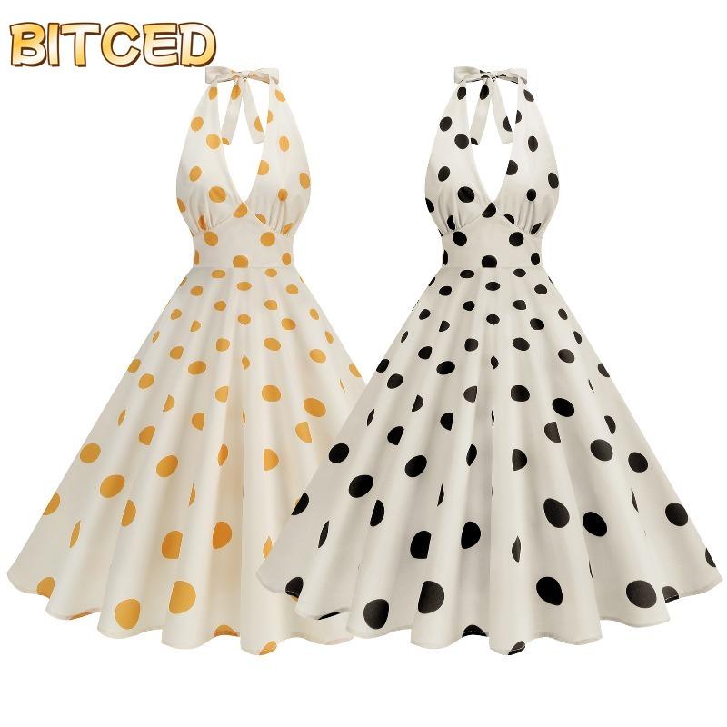 BITCED Fashion Summer Spring Sleeveless V-Neck Casual Dresses
