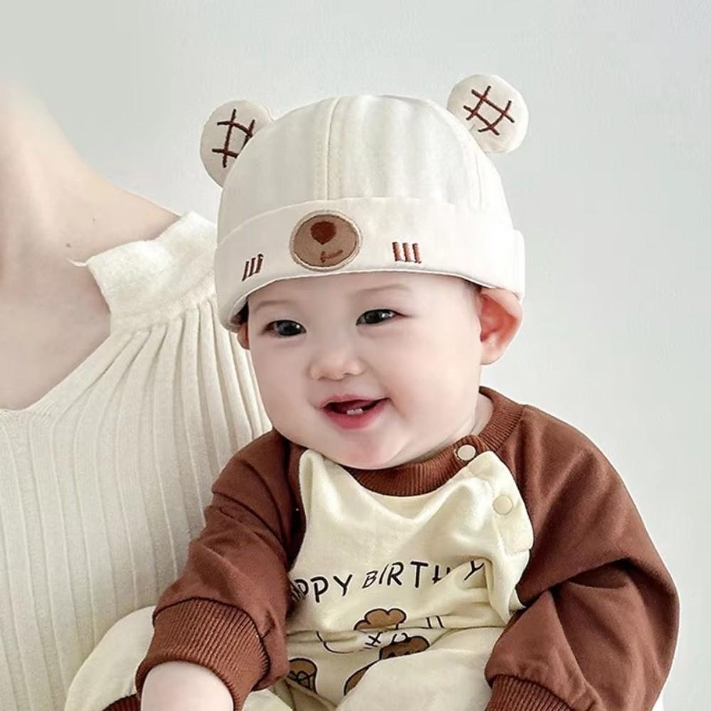 Adjustable Baby Docker Cap Bear Ear Sun Hat New Kids Beanie Cap Spring Summer