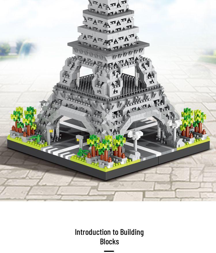 New York and Paris Landmark Building Blocks: Eiffel Tower & Titanic
