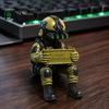 Special Forces Model Kits Tactical Soldier Desk Figurine, 3D Printed Hyper-Realistic Mini Military Decor, Modern Action Figures Front Toward