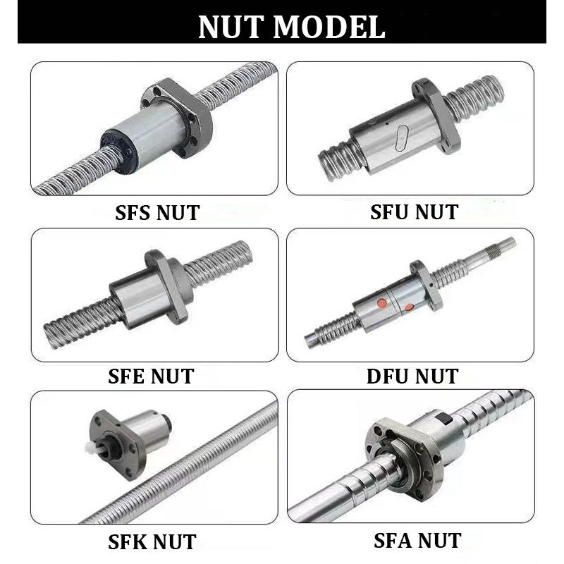 Ball Nut SFU1204 1604 1605 2004 2005 2010 2504 2505 2510 3204 3205 3210 Ballscrew Flange Nut CNC DIY Carving Machine Parts