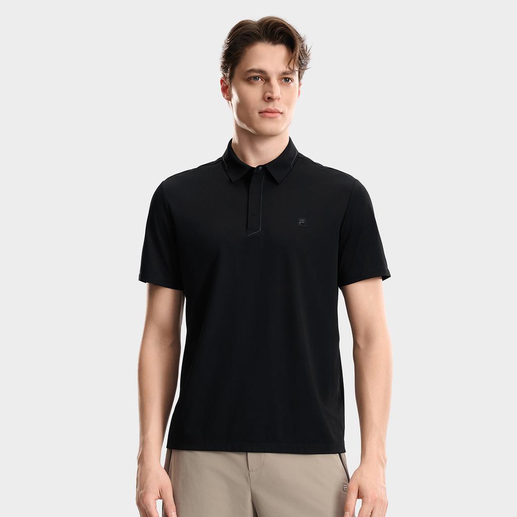 Fila F.C. Cool Touch Moisture Wicking Texture Polo Shirt Men Tops F11M631107FBK