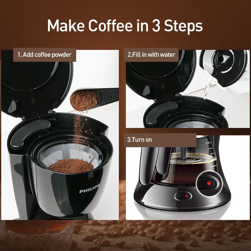 Philips HD7432 Coffee Maker American Coffe Pot Tea Pot Multi-function pot, suitable for making coffee and tea