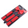 Kids 3 Clips Suspenders Bow Tie Set Adjustable Elastic Braces for Boys Girls