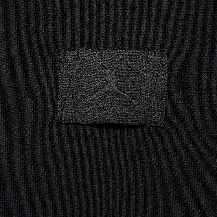 Jordan Flight Fleece FW24 Logo Solid Color Loose Comfortable Crewneck Sweatshirt Women sweatshirt Black HJ1324-010