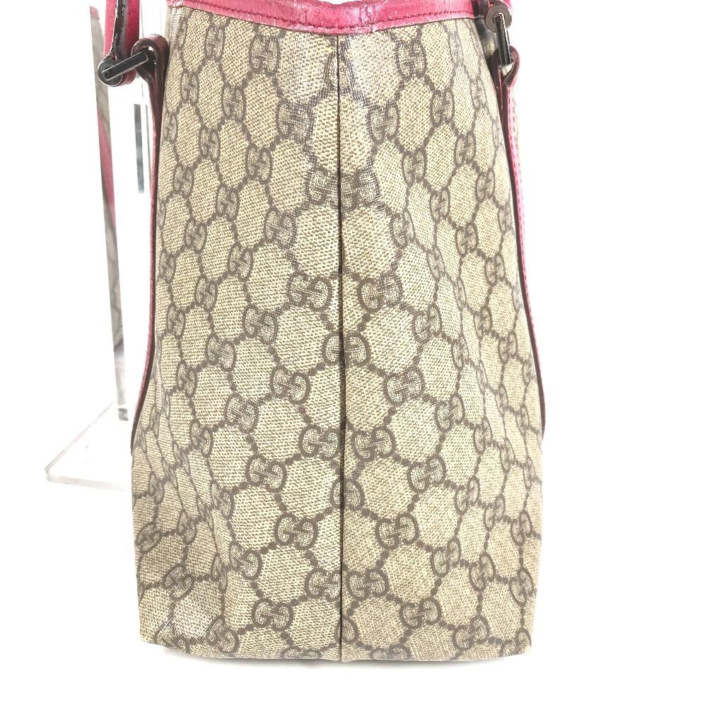 GUCCI 114595 Logo GG Supreme Bag Shoulder Bag Tote Bag pink/Beige
