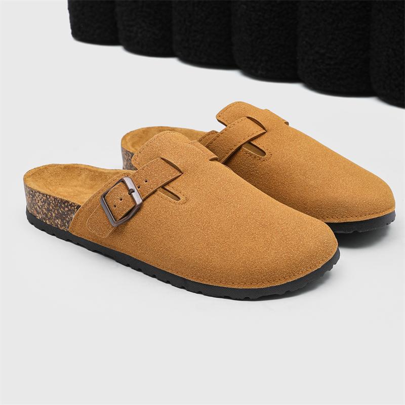 2026 Men Mules Shoe with Arch Support Unisex Classic Beach Birkenstok Mens Shoes Men's Suede Sandals Retro Cork Clogs