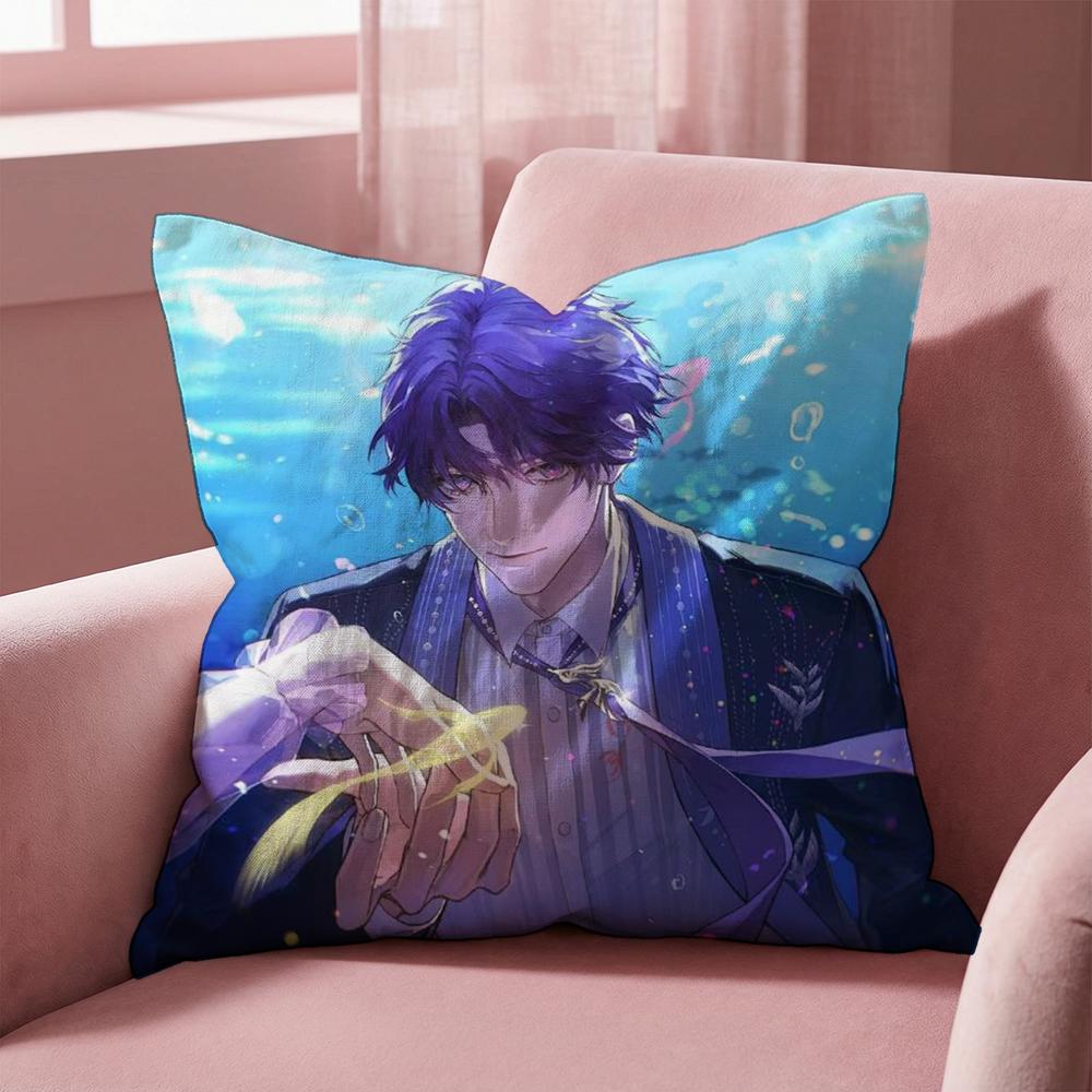 R-Rafayel Love D-Deepspace Cushion Cover Multi-Scene Pillow Cover for Home & Car - Reversible, Soft & Durable for Daily Use