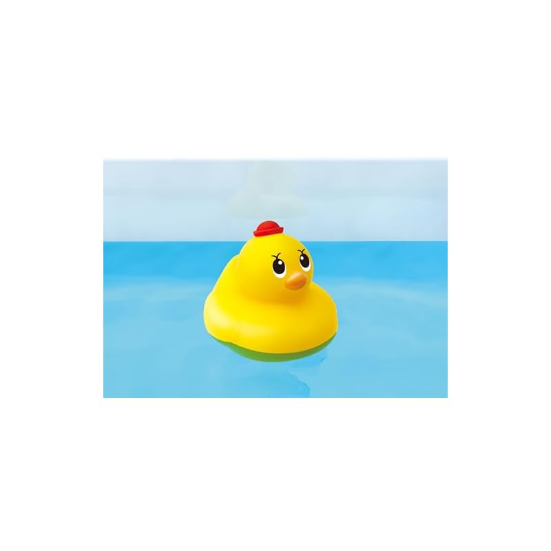 Pilot Duck Captain Floating Water Gun for 1, 2, and 3-year-olds - Bath, Pool, Sand, Water