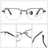 Memory Discoloration Multi-Focus Reading Glasses Anti-Blue Half-Frame Glasses Elderly Glasses Metal Cross-Mirror Men'S Reading Glasses