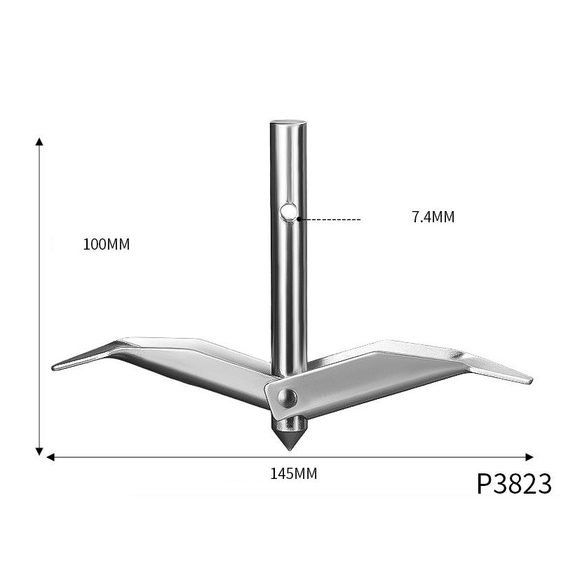 

2pcs Heavy Duty Ground Anchors Greenhouse and Grape Trellis Fixers Dual Layer Earth Anchors for Tree Branches and Vineyards білий
