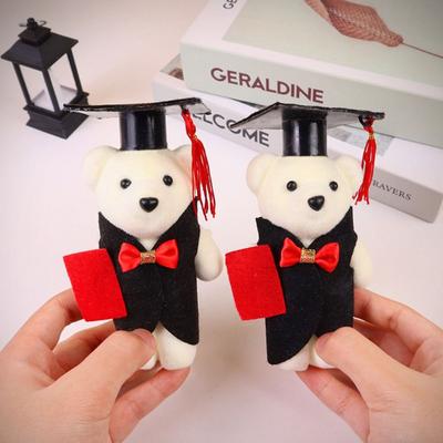 Graduation Ceremony Bachelor Bear Plush Toy Celebrate Party Doctor Cap Bear Toy  Kids