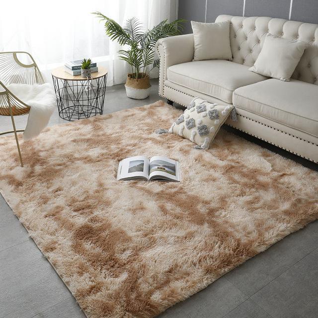 Luxurious Living Room Fluffy Carpet Nordic Soft Thickening Home Decor Carpets Bedroom Bedside Children 'S Room Non -Slip Floor Mat