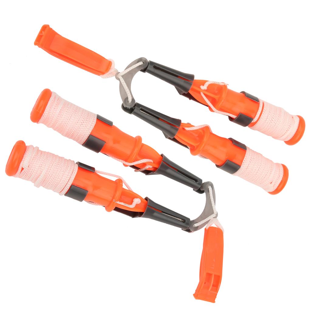 2pcs Fishing Safety Pick Outdoor Life Saving Dual Handheld Hammer with Safety Belt