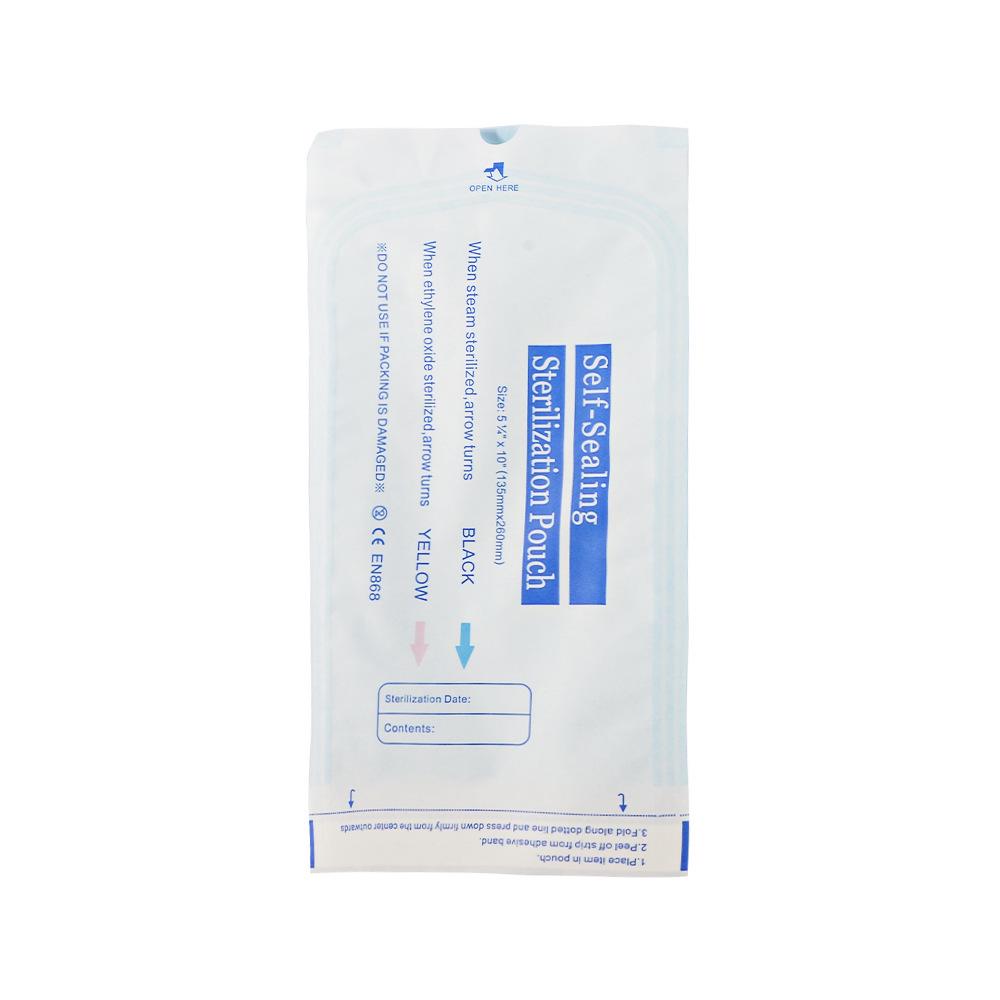 Self-Sealing Disposable Manicure Set Storage Bag: Includes Cuticle Nipper, Tweezers, Dust Brush