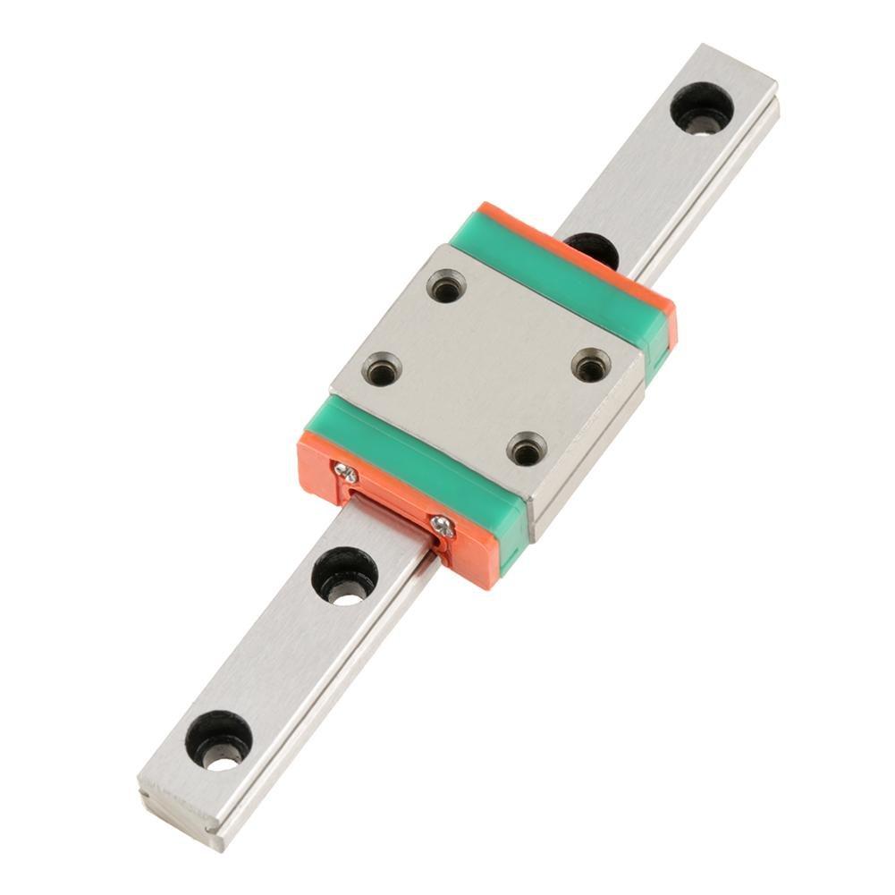 Linear Motion Guides, LML7B Miniature Linear Rail Guide 7mm Width + Slide Block for 3D Printer and CNC Machine (70mm)