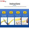 4-Pack Colored Heat Shrink Tube Insulating Sleeve for Data Cable Protection