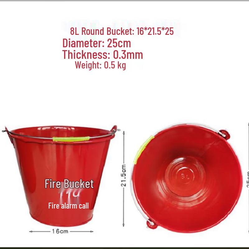 Lieve 8L Fire Emergency Sand/Water Bucket 8L