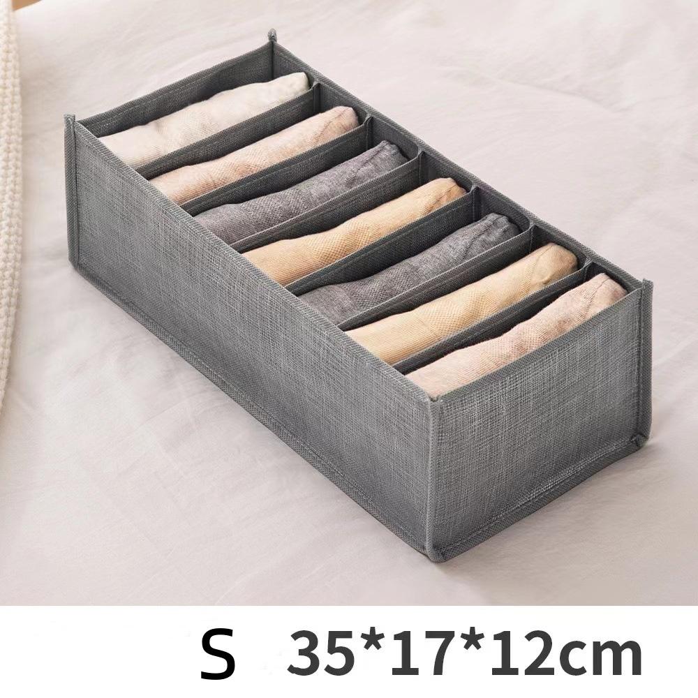 

1 шт. Коробка для хранения брюк, Разделитель для джинсов, Корзина для хранения с 9 ячейками для гардероба
