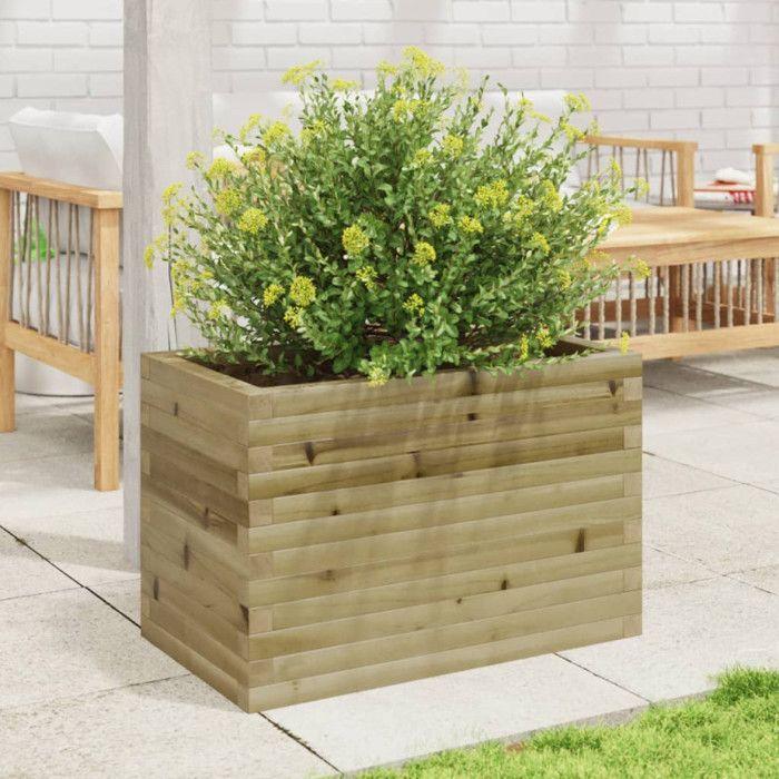 VidaXL Planter 70x40x45.5 Cm Impregnated Pine Wood, Outdoor Planter, Flower Box, Plant Box, Planter Box of 847267