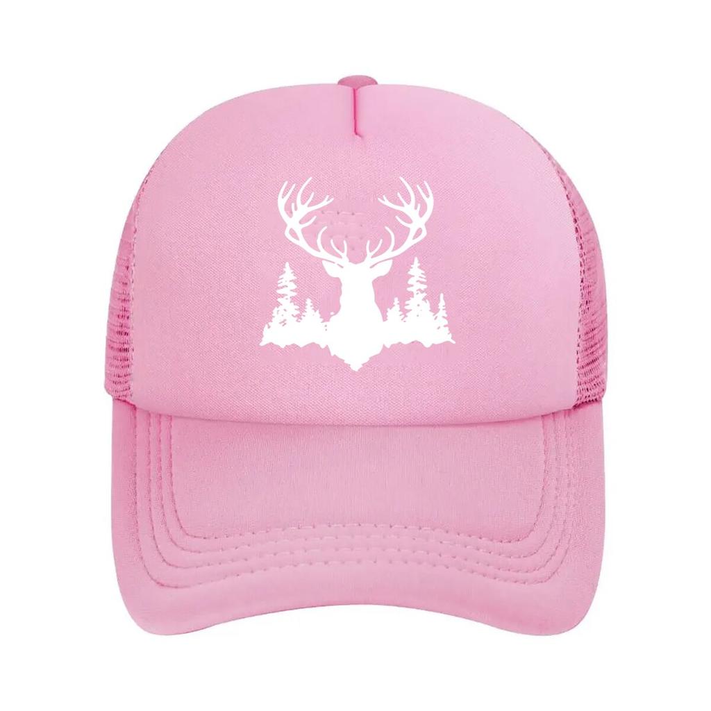 Deer Tree Suede Baseball Cap Casual Outdoor Mesh Baseball Cap Dad Hat Hip Hop Snapback Cap