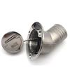 1.5" 38mm/2" 50mm Deck Filler With Key GAS DIESEL FUEL WASTE WATER NO LOGO Marine Boat Hardware Deck Filler Caps Stainless Steel