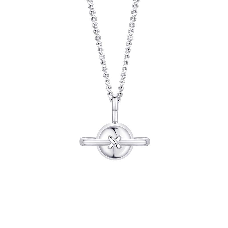Collier pendentif planète pour femme, chaîne de clavicule en acier inoxydable, design de niche de luxe léger