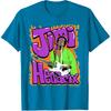 Jimi Hendrix Flames and Bubble Text Vintage Band T-Shirt