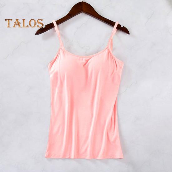 

Женский жилет с бесшовной подкладкой Slim Fit, однотонный эластичный летний топ с открытой спиной, майка, женская нижняя часть, внутренняя верхняя одежда, бюстгальтер, топ S розовый