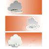 Sturdy Bird Mirror Clouds Shape Bird Mirror Toy Multifunctional Parrots Feeders  for Bird Cage