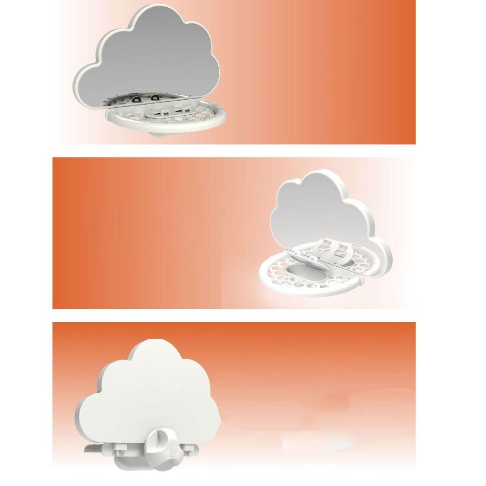 Sturdy Bird Mirror Clouds Shape Bird Mirror Toy Multifunctional Parrots Feeders  for Bird Cage