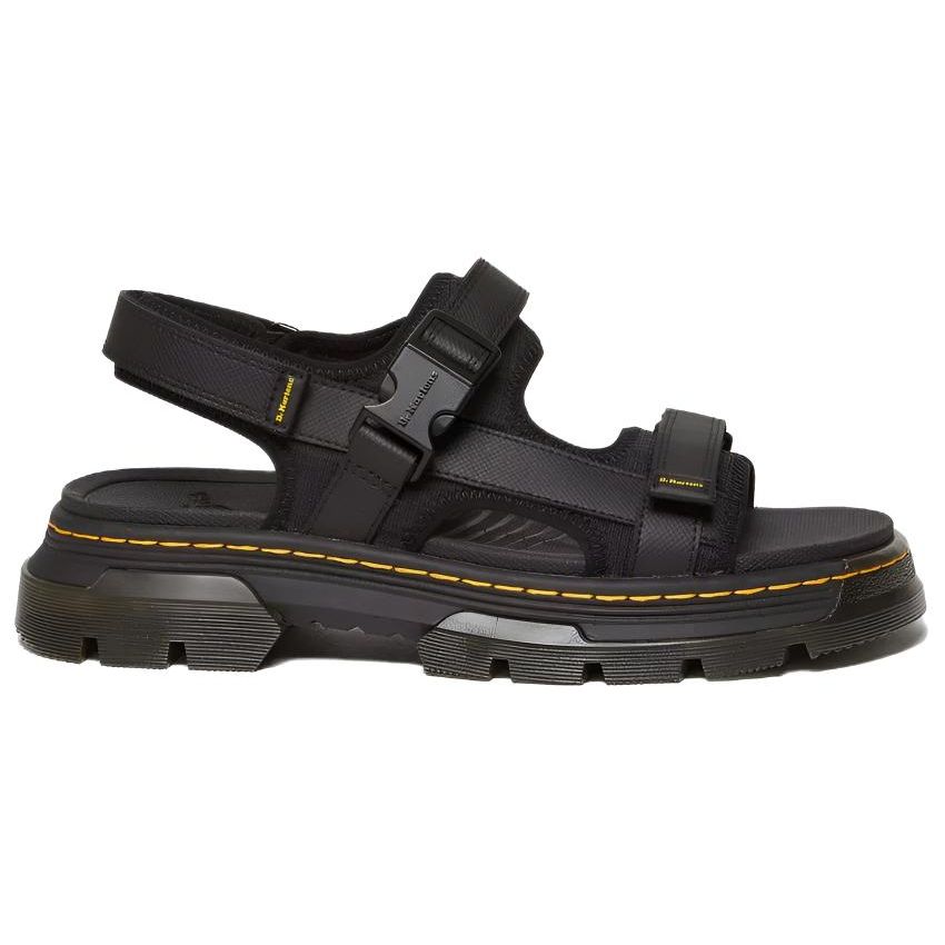 Dr. Martens Fabric Minimalist Comfortable Versatile Beach Sandals Unisex Sandals Black 31560001