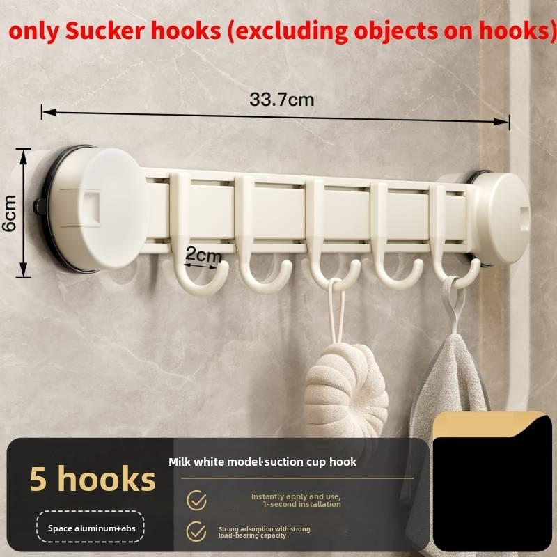 Heavy Duty Suction Cup Hook Set With Hooks For Bathroom Kitchen Wall Mountings