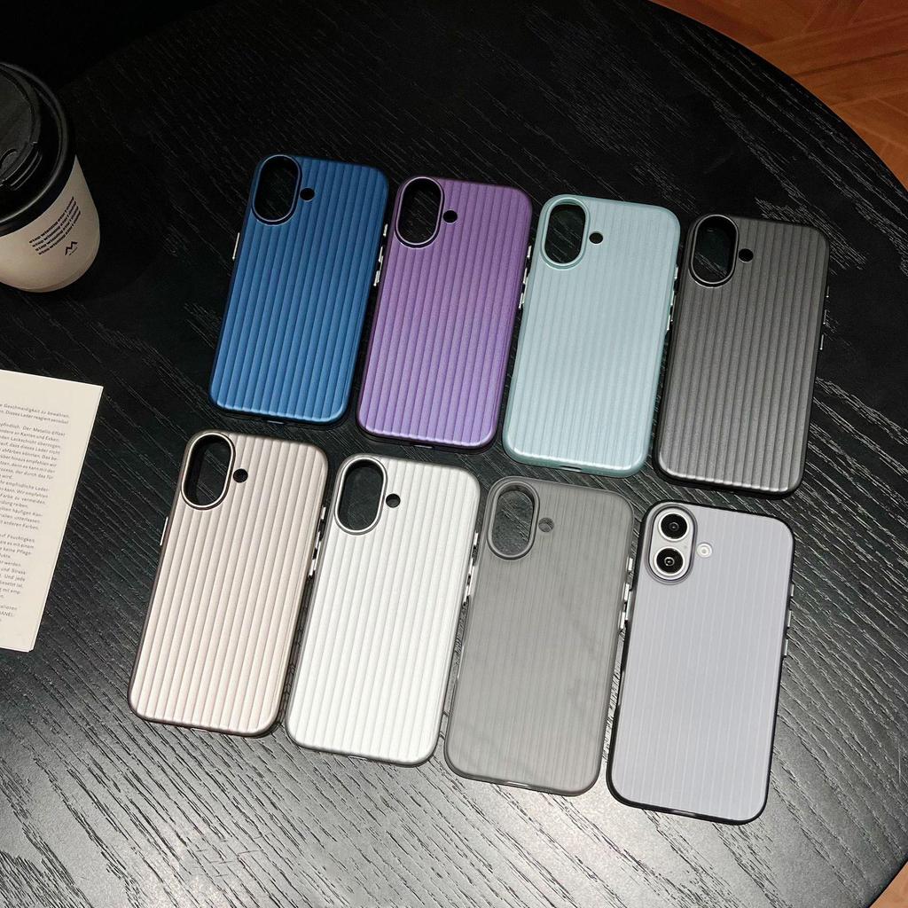 iPhone 17 Pro Max Grating Texture Protective Case - Simple Skin-feel, Apple 15 Fit