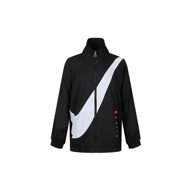 (WMNS) Nike Big Swoosh Jacket Black White Women s DA0981-010 M