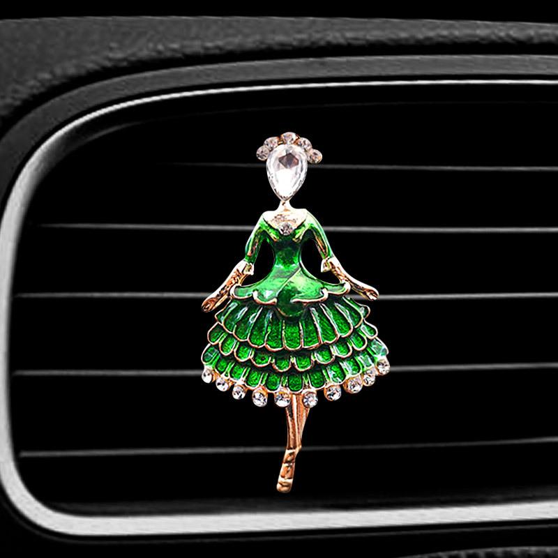 Dancing Girl Style Car Air Freshener Perfume Bottle Diffuser In the Car Auto Air Conditioner Outlet Vent Air Perfume Clip