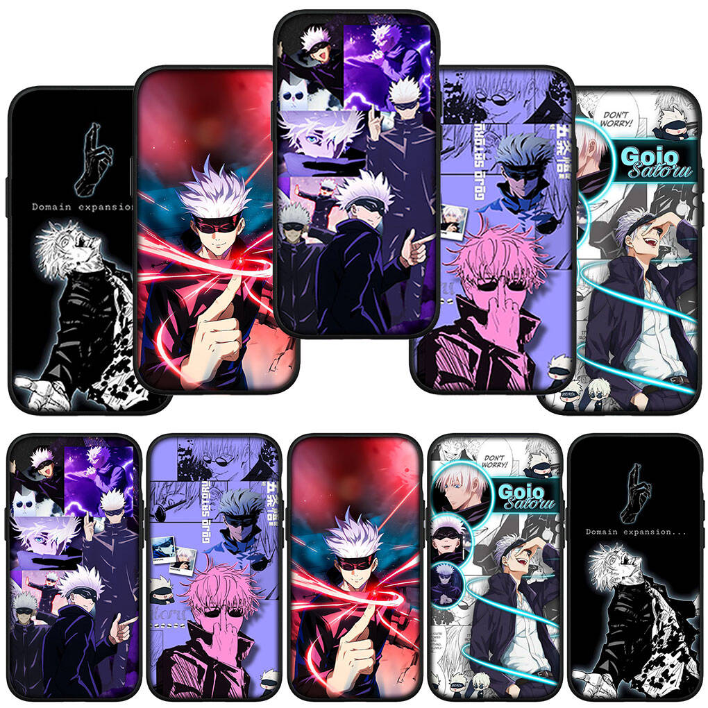 Phone Case for iPhone 17 16 15 Plus X Huawei P30 P20 Lite Redmi Note 14 12 11 13 Pro Max OPPO A60 A80 A40 A18 Cartoon Gojo Satoru Jujutsu Kaisen Cover